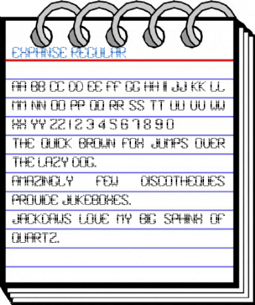 Expanse Regular Font