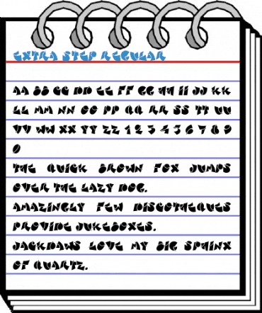 Extra Step Regular Font