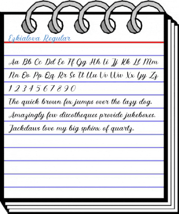 Ezkialova Regular Font