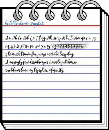 fadilla demo Regular Font
