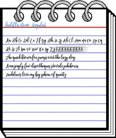 fadilla demo Regular Font