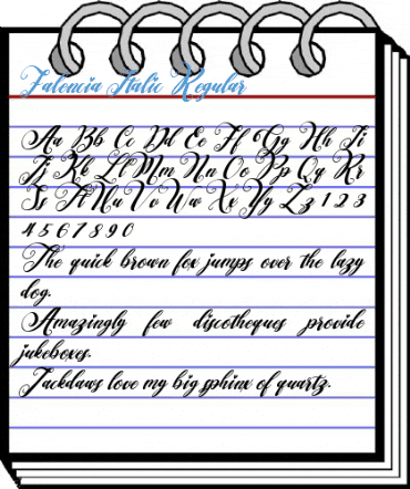 Falencia Italic Regular Font