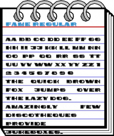 Fame Regular Font