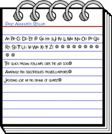 Family Annihilator Regular Font
