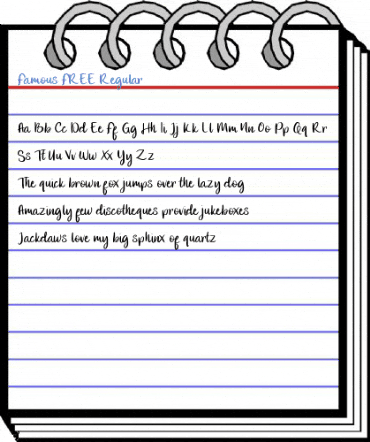 Famous FREE Regular Font