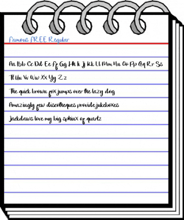 Famous FREE Regular Font