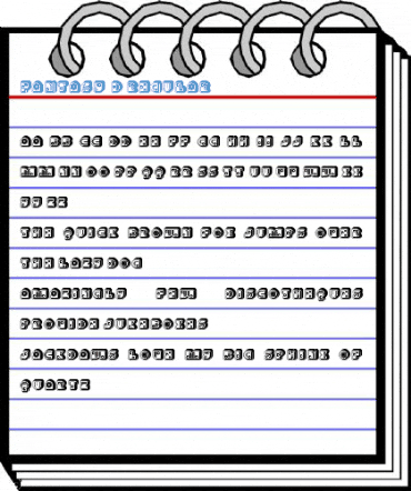 Fantasy 3D Regular Font