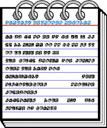 Fantasy Extruded Regular Font