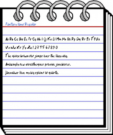 Fantasy land Regular Font