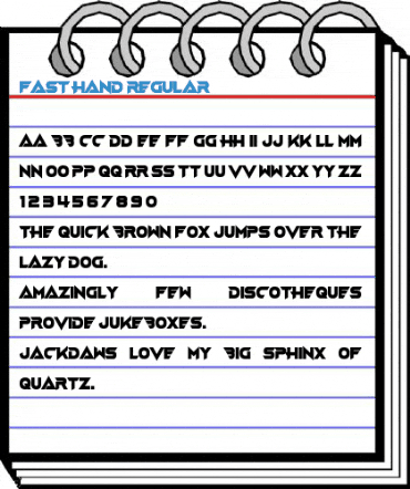 Fast Hand Regular Font