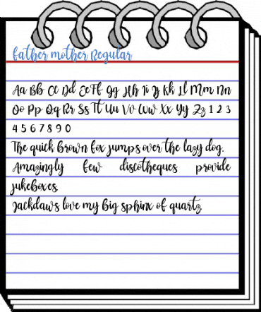 father mother Regular Font