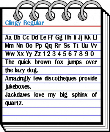 Clingy Regular Font