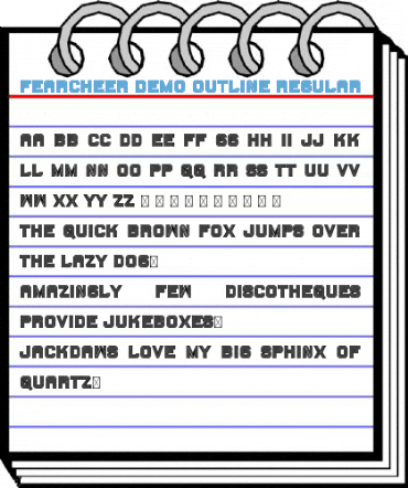 Fearcheer Demo Outline Regular Font