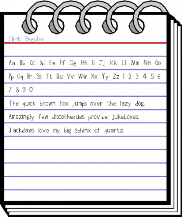 Clink Regular Font
