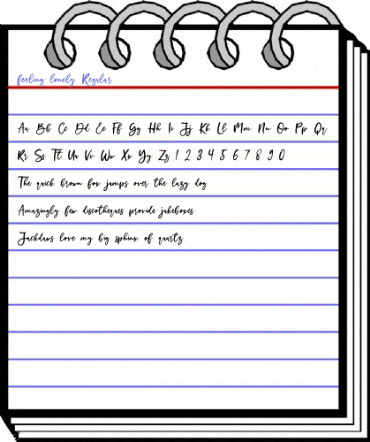 feeling lonely Regular Font