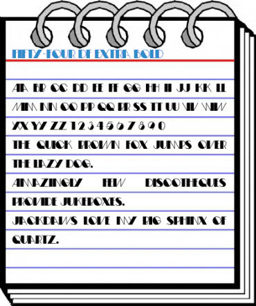 Fifty-Four DF Extra Bold Font
