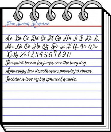 Fine Spring Regular Font