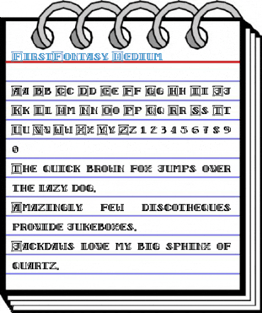 FirstFontasy Medium Font