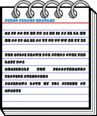 Fixed Filled Regular Font