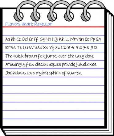 Flavors Heart Regular Font
