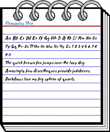 Fleepavlop Thin Font