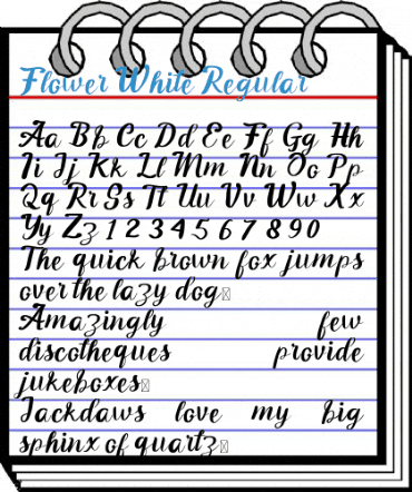 Flower White Regular Font