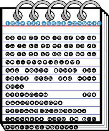 font 100 icons Regular Font