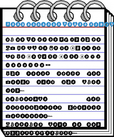 Font Bitcoin Color Regular Font