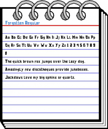 Forgotten Regular Font