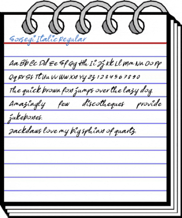 Forsegi Italic Regular Font