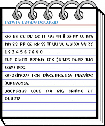 FORSTY CANDY Regular Font