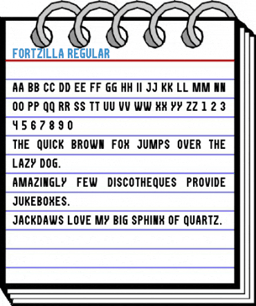 Fortzilla Regular Font