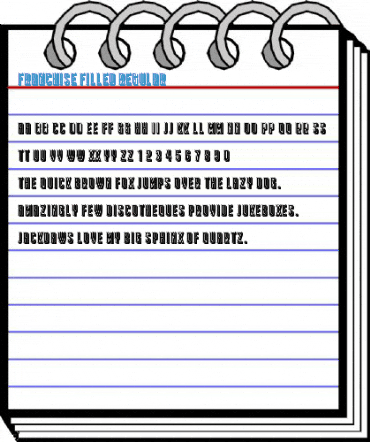 Franchise Filled Regular Font