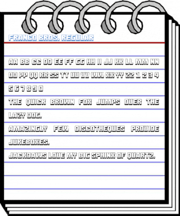 Franco Bros. Regular Font