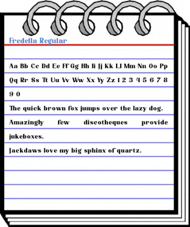 Fredella Regular Font