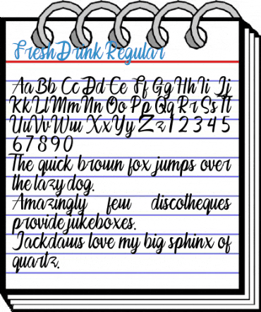 Fresh Drink Regular Font