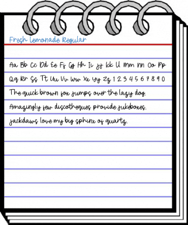 Fresh Lemonade Regular Font