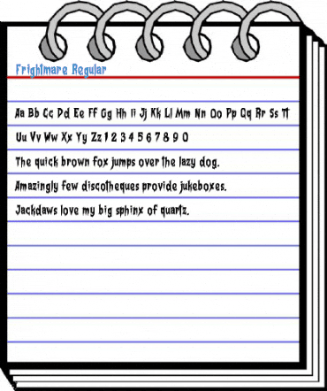 Frightmare Regular Font