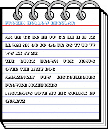 Frozen Hollow Regular Font