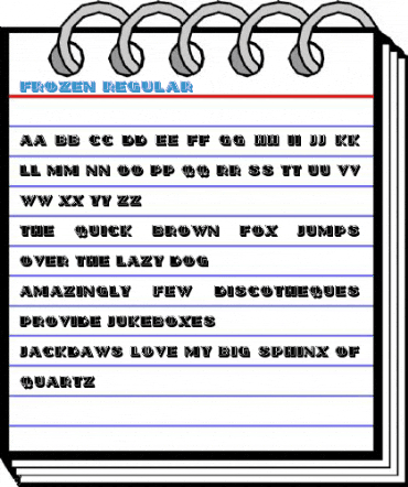 Frozen Regular Font