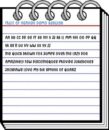 Fruit Of Heaven Demo Regular Font