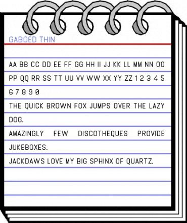 GABOED thin Font