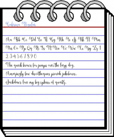 Gabrina Regular Font