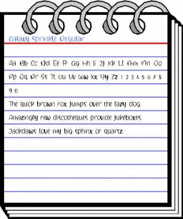 Galaxy Sprinkle Regular Font