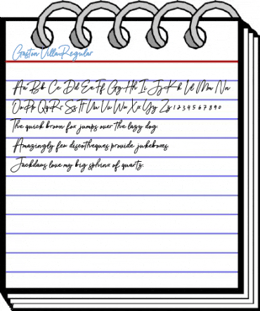 Gaston Villa Regular Font