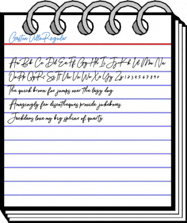 Gaston Villa Regular Font