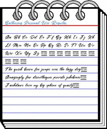 Gathering Personal Use Regular Font