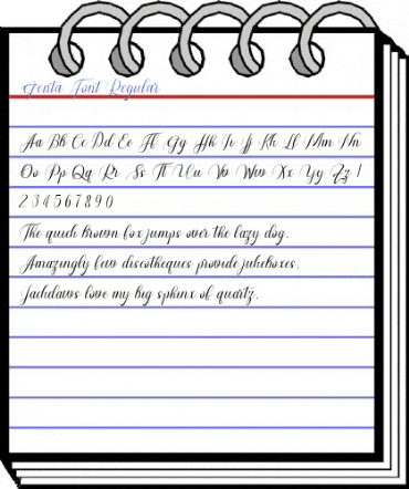 Genta Font Regular Font