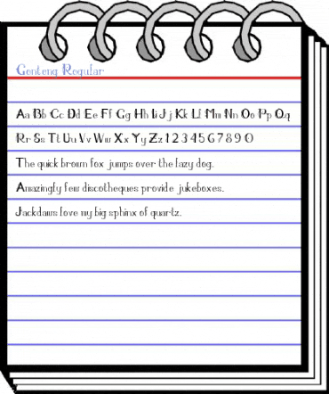 Genteng Regular Font