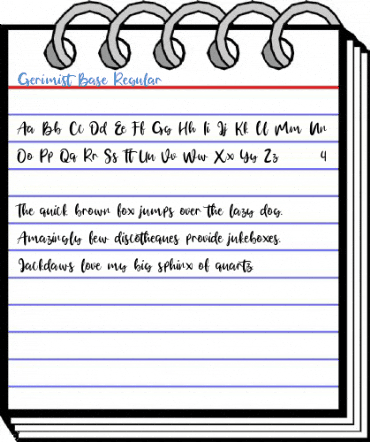 Gerimist Base Regular Font